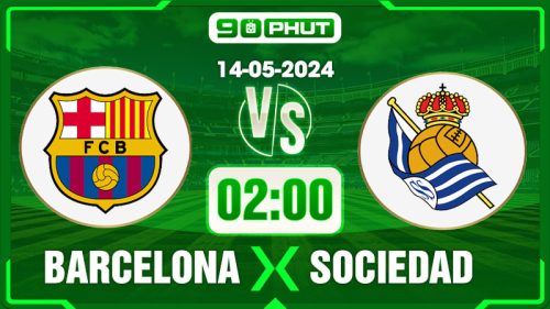 Soi kèo Barcelona vs Real Sociedad, 02h00 14/05 – La Liga